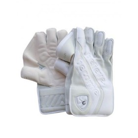 SG Hilite White wicket keeping gloves